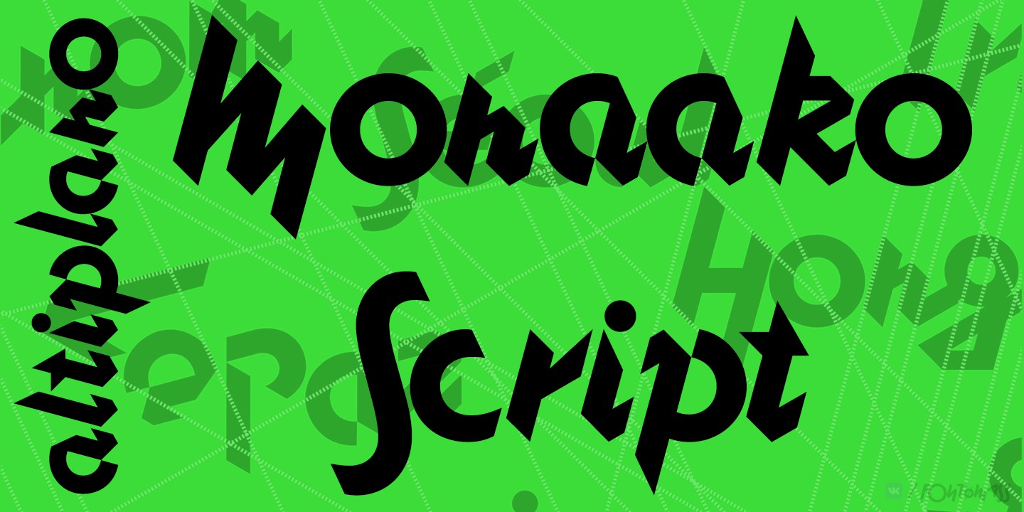 Schriftart Monaako Script